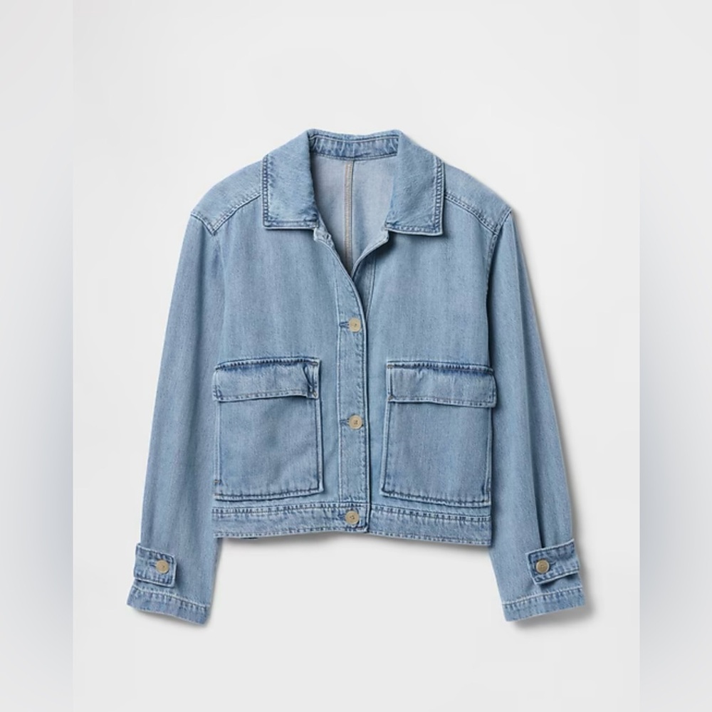 NWT GAP SuperSoft Denim Utility Jacket – Size XL